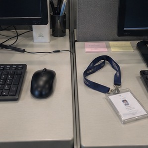 My ex took the desk next to mine
